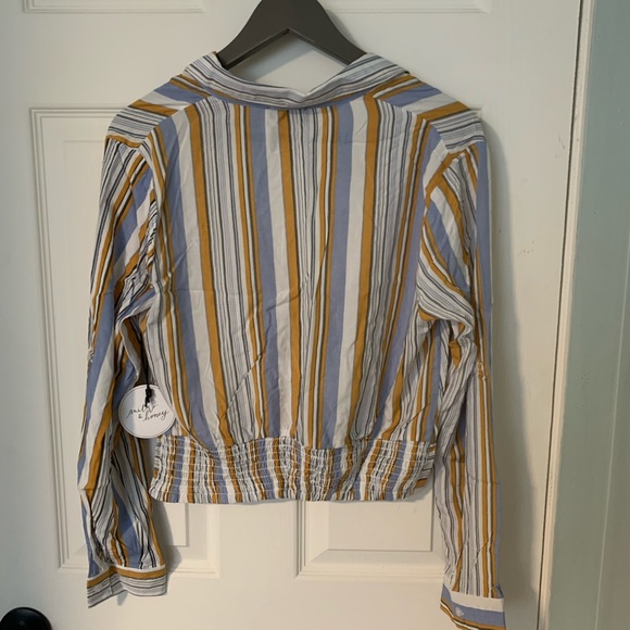 Spring Summer Stripe Blouse - Picture 2 of 4